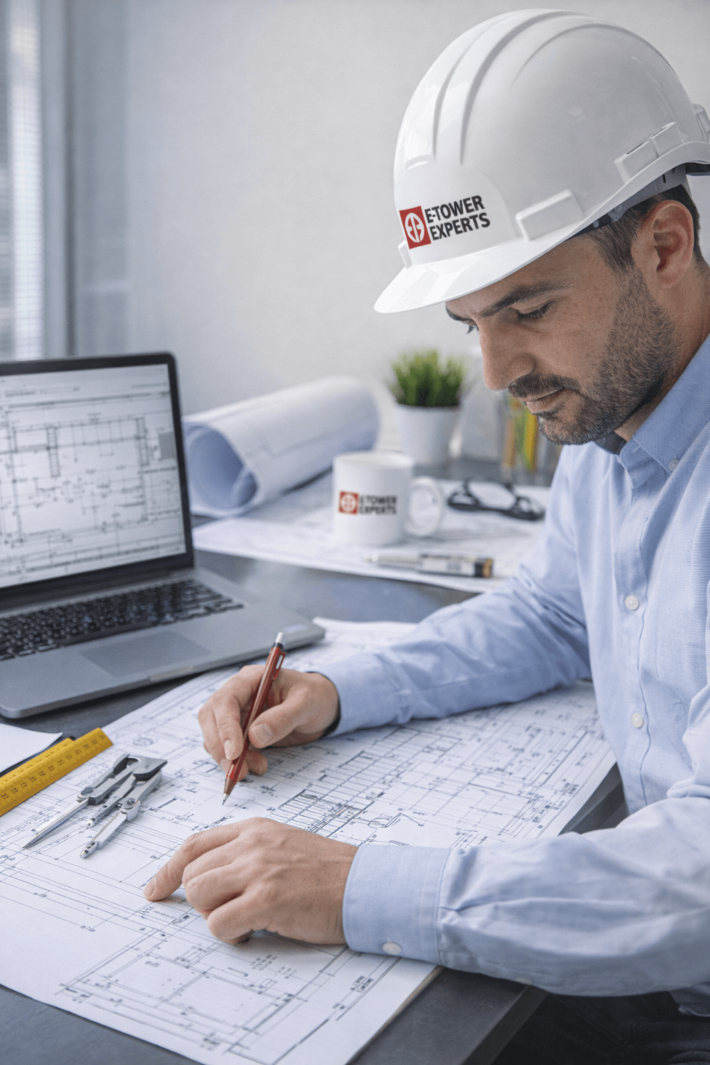 Ingénieur en stabilité réalisant des calculs de structure selon les Eurocodes